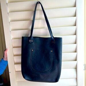 Black tote bag from Hawks and Doves- hand made